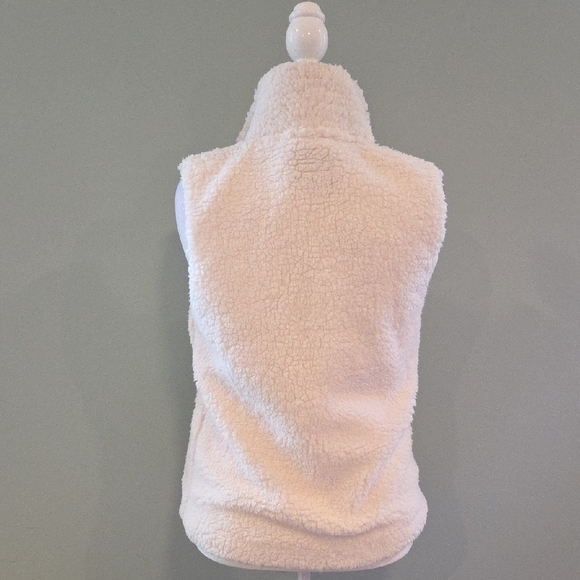 Simply Southern Cream Sherpa Vest Women's Size Medium Fully Lined - Picture 6 of 11